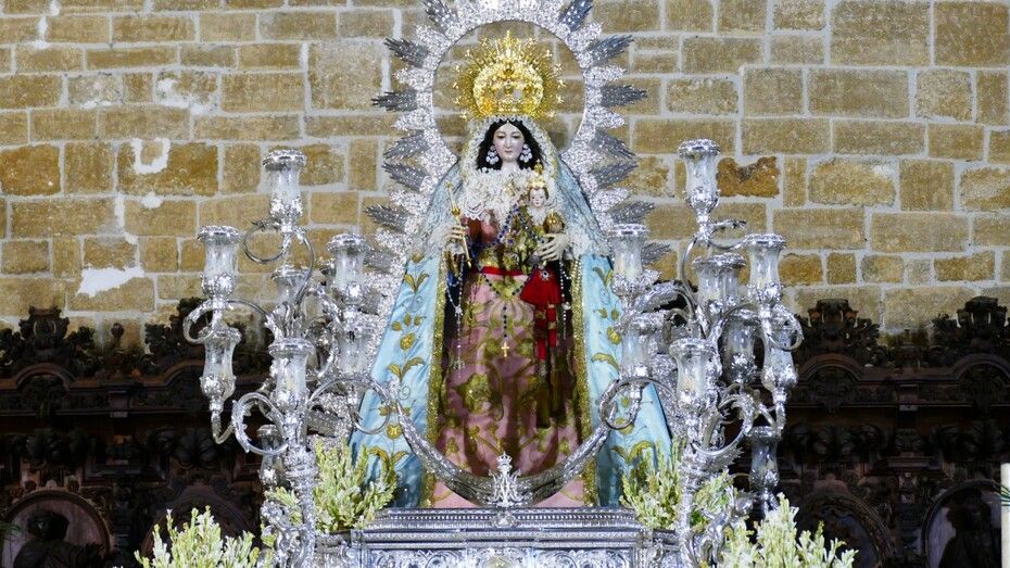 Horario e Itinerario Traslado a la Parroquia de Nuestra Señora de la O de la Virgen del Rosario. Rota 03 de Febrero del 2024