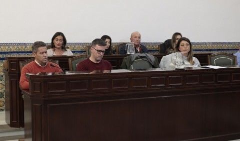 Bancada del PP en el pleno