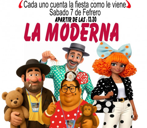 El bar "La Moderna" acoge la presentaci&oacute;n de la nueva chirigota de Rota, "Cada uno cuenta la fiesta como le viene"