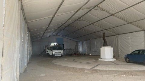 Montaje del interior de la carpa