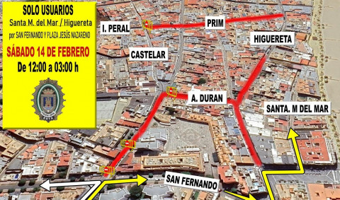 El centro de Rota queda cortado al tr&aacute;fico todo el d&iacute;a para disfrutar del Carnaval en la calle