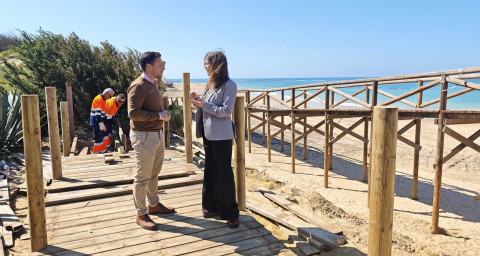 El retranqueo y reconfiguraci&oacute;n de la bajada de Punta Candor, entre las labores de puesta a punto del litoral de Rota