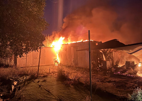 Incendio en una vivienda de la zona de Aguadulce