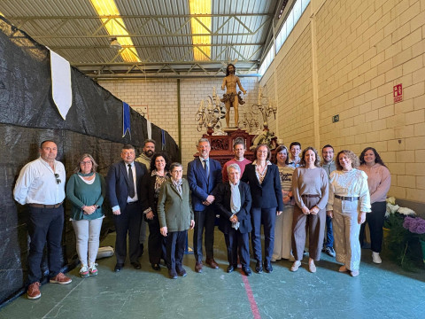 Visita del alcalde a la comunidad salesiana con motivo del Domingo de Resurrecci&oacute;n