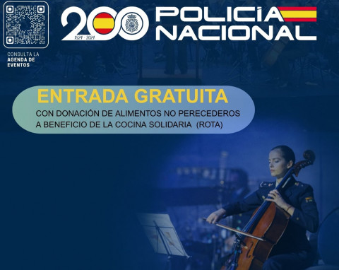La Filarm&oacute;nica de la Banda de M&uacute;sica de la Polic&iacute;a Nacional ofrecer&aacute; un concierto solidario en Rota