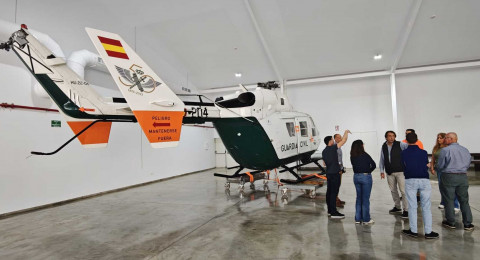 La Guardia Civil cede un helic&oacute;ptero para la exposici&oacute;n permanente del Base Forum de Rota
