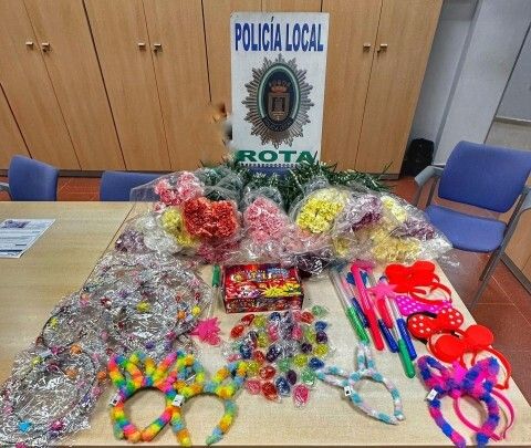 Material de venta ambulante requisado