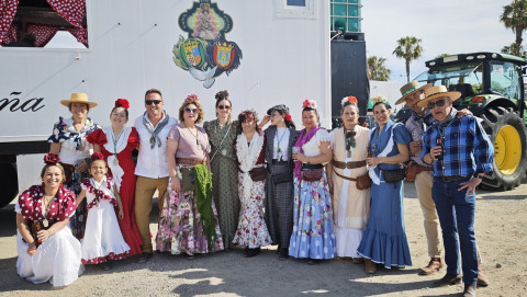 Salida de Rota de la Hermandad del Roc&iacute;o para iniciar su camino. Galer&iacute;a de fotos II