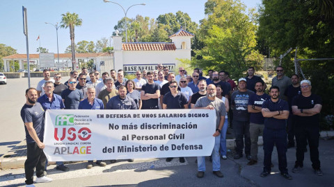 El personal civil de Defensa denuncia salarios por debajo del SMI y exige una soluci&oacute;n justa para todos