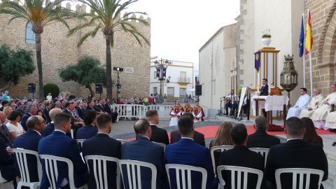 La misa se ha celebrado al aire libre