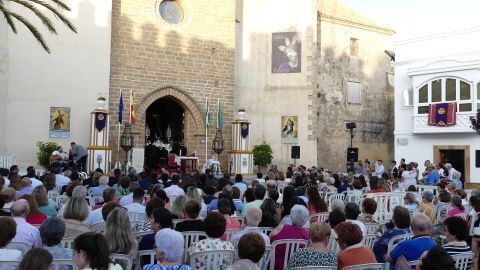 La plaza Bartolomé Pérez durante la misa