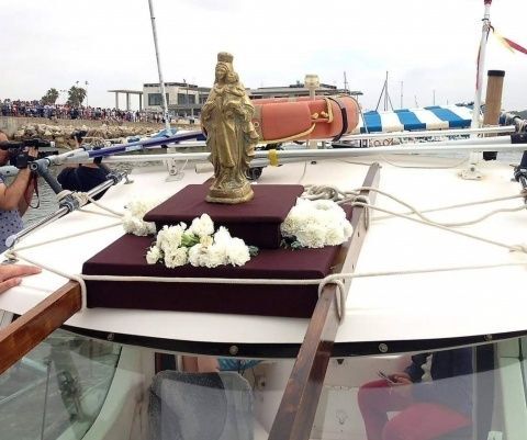 La virgen del Carmen rescatada de "La Manzanera"