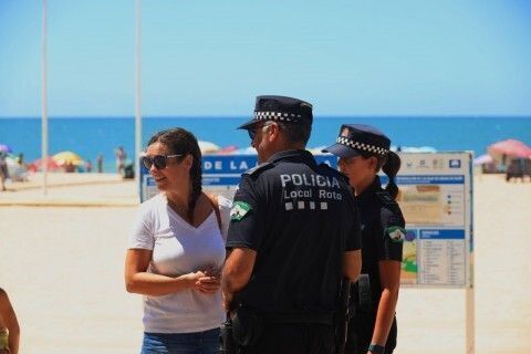 Simulacro en la playa