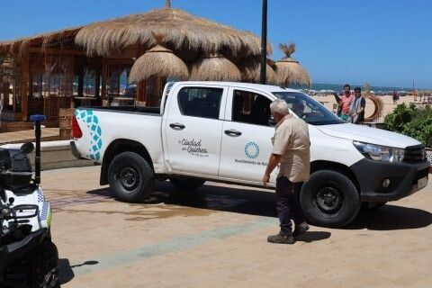 Simulacro en la playa