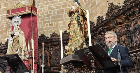 &Aacute;ngel Luis Rodr&iacute;guez Aguilocho pas&oacute; de "inexperto grumete" a capit&aacute;n pregonando el Carmen de Rota