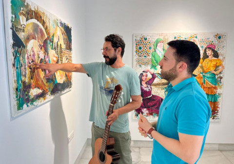 Abre sus puertas en el Castillo la exposici&oacute;n "Destellos Moriscos", del artista Mustapha Loulanti