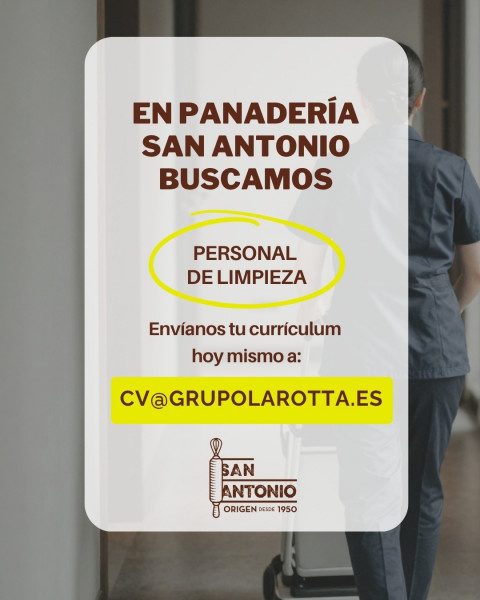 Oferta de empleo: panader&iacute;a San Antonio busca personal de limpieza