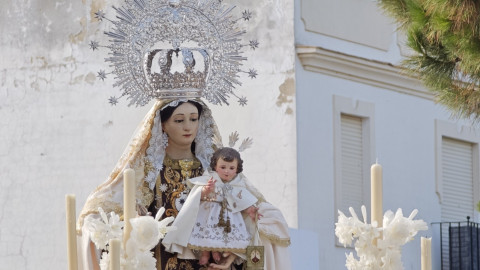 La Virgen del Carmen saldr&aacute; esta tarde desde la parroquia de la O para su procesi&oacute;n por el casco antiguo de Rota