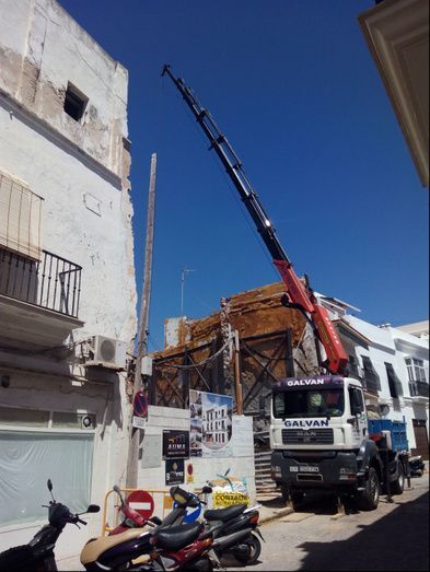 Obras en la calle Rosario