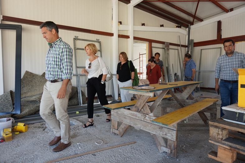 El alcalde, acompañado de delegados y responsables de las obras