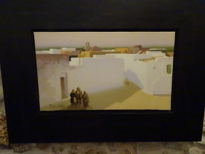 El reconocido pintor local Luis Tosar aporta esta obra