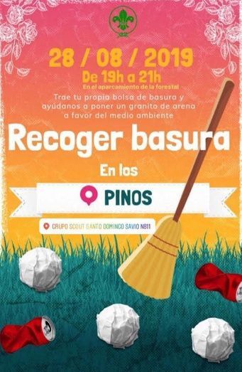 Cartel del grupo scout