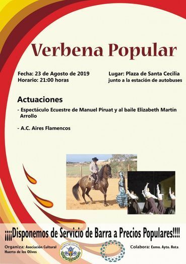 Cartel de la verbena popular