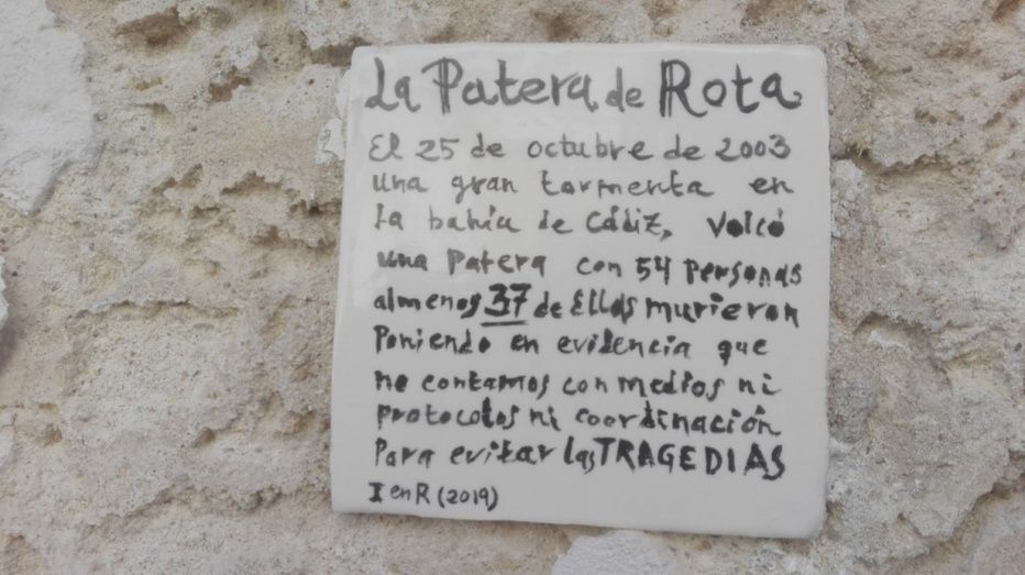 Leyenda que acompaña una de las obras