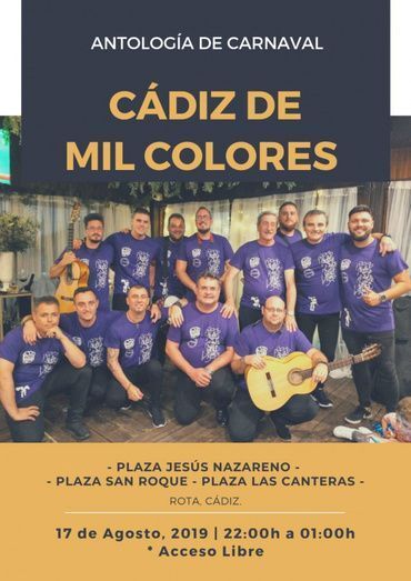 Cartel de "Cádiz de mil colores"