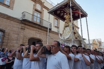 Imagen de la salida de la Virgen, en 2018