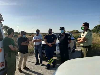 El delegado de Medio Ambiente, junto a otros representantes