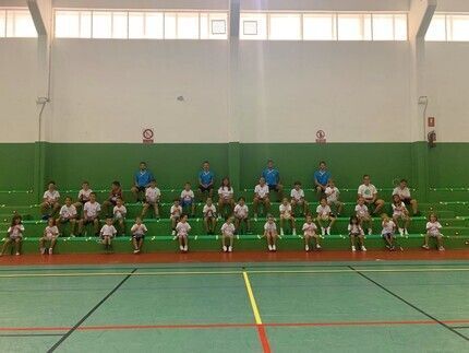 Alumnos del Club de Bádminton Rota
