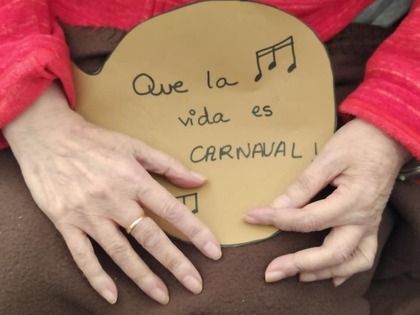 Una usuaria del centro, en una actividad