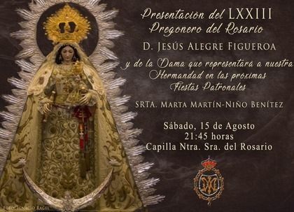 Cartel de la presentación del pregonero y la dama