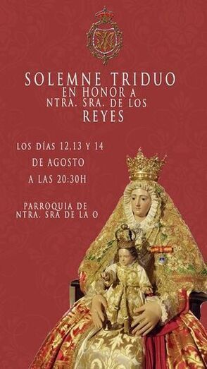Cartel del Triduo a la Virgen de los Reyes