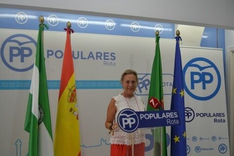 Macarena Lorente en la rueda de prensa.