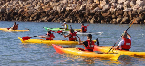 Los deportes n&aacute;uticos toman el protagonismo con una nueva Traves&iacute;a en Kayak por la costa de Rota