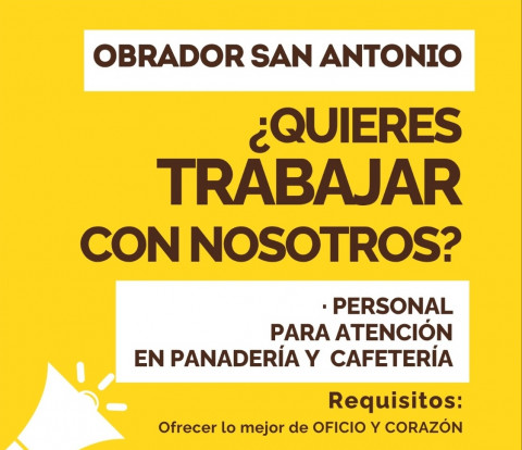 Tiendas San Antonio busca personal de atenci&oacute;n al p&uacute;blico para panader&iacute;a y cafeter&iacute;a en Rota
