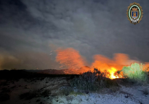 Un incendio quema 1.000 m&sup2; de vegetaci&oacute;n en la zona de pinares