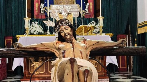 El Cristo de la Veracruz se traslada este domingo a la plaza Bartolom&eacute; para la misa pontifical por su 300 aniversario