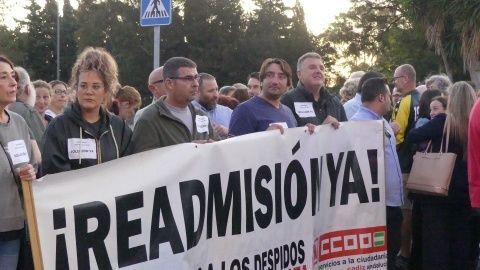 Pancarta de cabecera de los trabajadores Pancarta de cabecera de los trabajadores