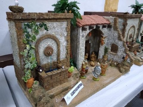 Uno de los belenes elaborados