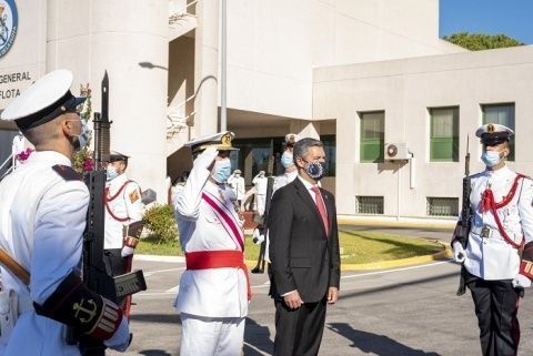 El alcalde de Rota en el acto de esta mañana
