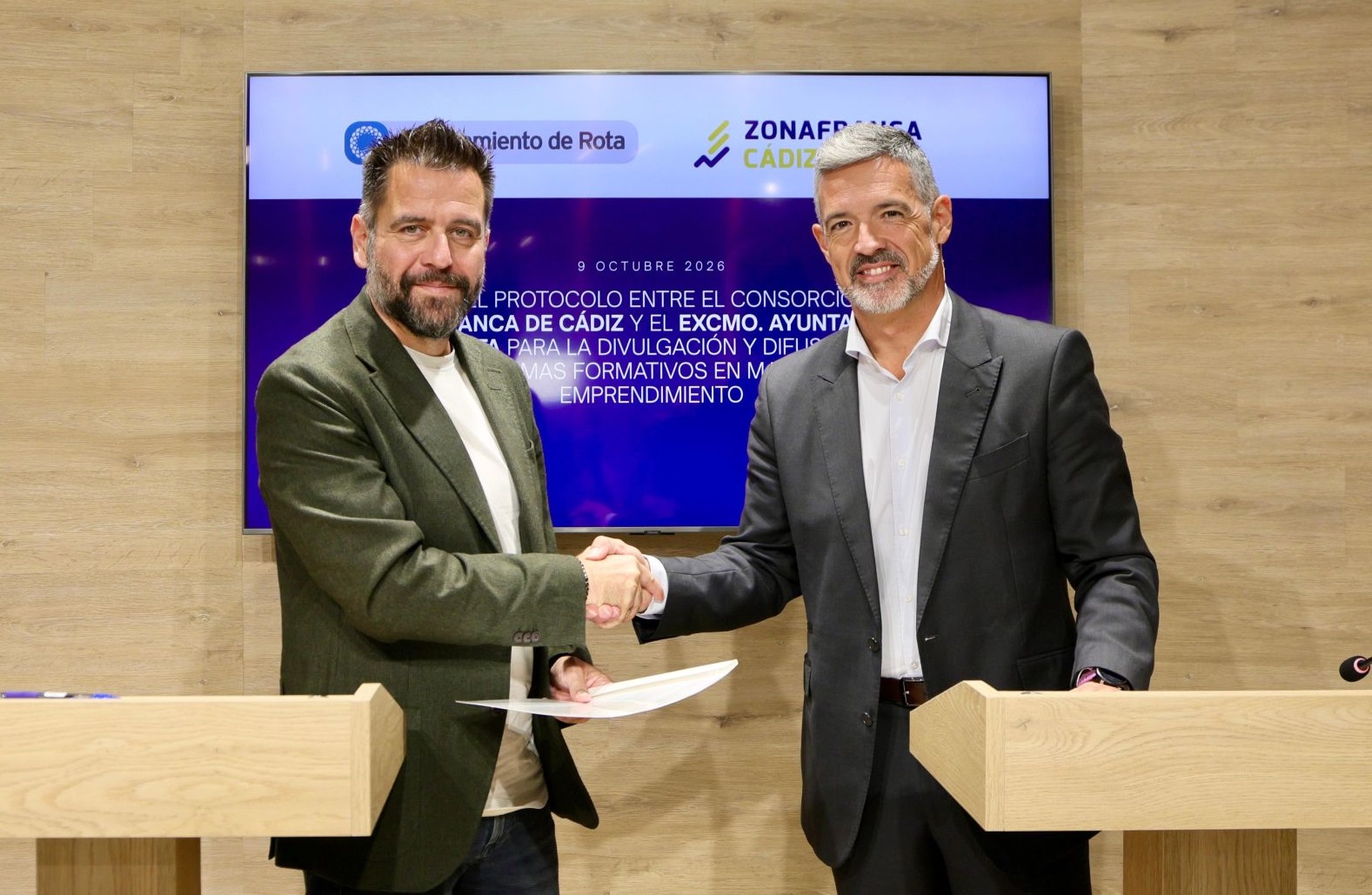 Rota y la Zona Franca de C&aacute;diz refuerzan su colaboraci&oacute;n para impulsar la formaci&oacute;n, el emprendimiento y la innovaci&oacute;n