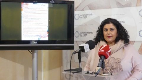 Laura Almisas, delegada de Fiestas, esta mañana