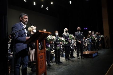 El alcalde acompañó a la banda en este evento
