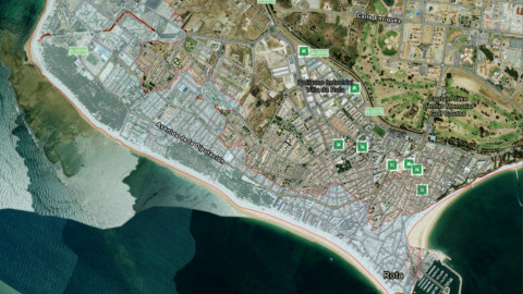 Estas son las zonas inundables en Rota en caso de tsunami