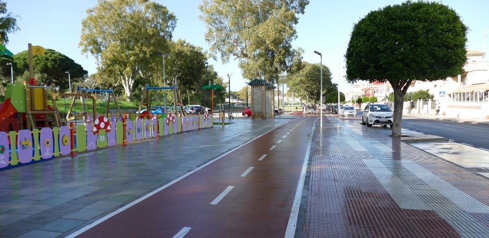 Los cambios en la avenida de la Diputación repercuten  en una movilidad más sostenible y más espacio para el peatón