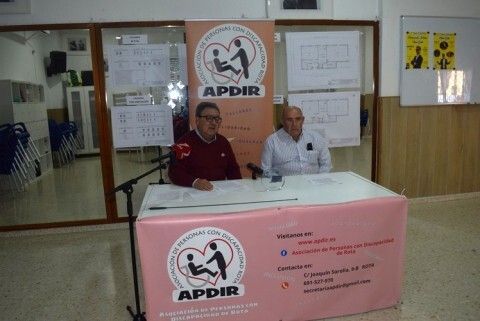 El vicepresidente de APDIR, Miguel Rodríguez, y el presidente, Antonio Curtido